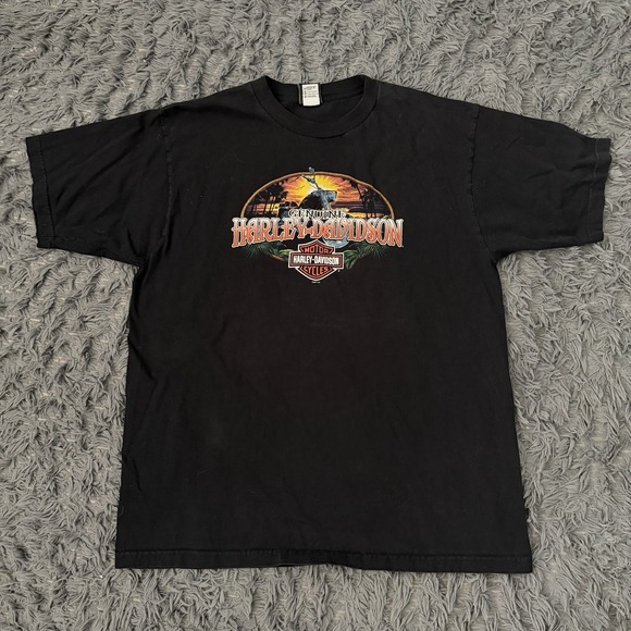 Harley-Davidson Other - Vintage Harley Davidson Techno Hong Kong Shirt Men's Size 2xl Biker Motorcycle